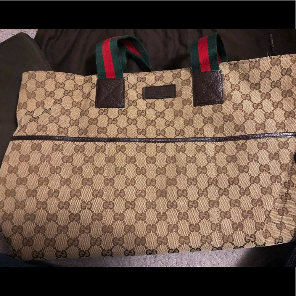 Gucci classic diaper bag tote
